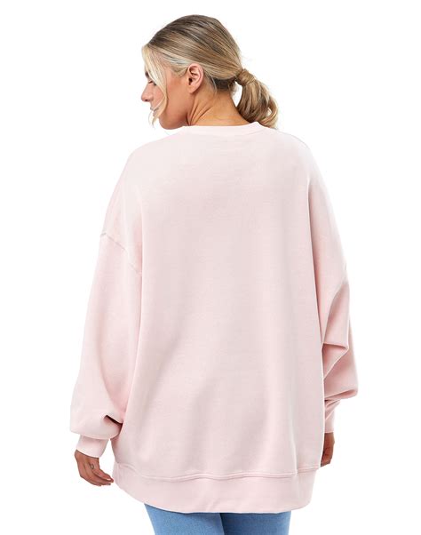 oversized fleece sweatshirt.